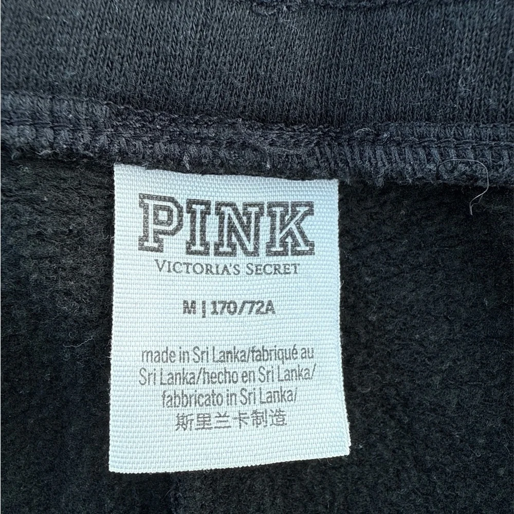 PINK Victoria's Secret Black Women’s Joggers Size Medium - Picture 2 of 4